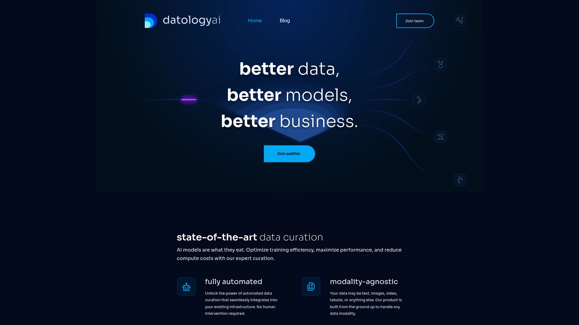 DatologyAI screenshot
