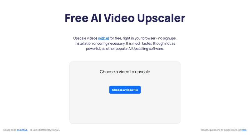 Free AI Video Upscaler